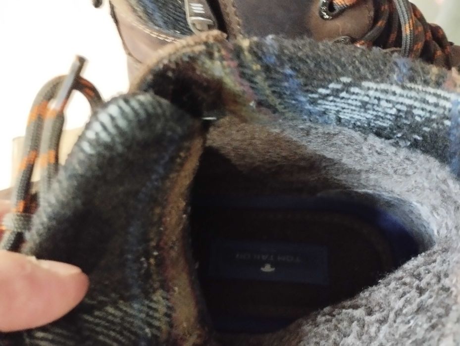 Мъжки боти Tom Tailor кожени 43