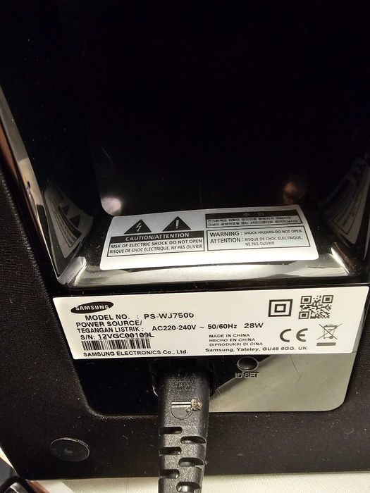 Sistem Soundbar Samsung PS-WJ7500 Wireless Subwoofer Sateliti Telecomanda Copii Jucarii