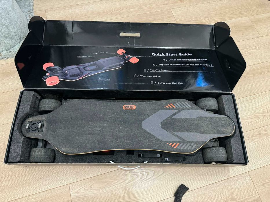 Meepo Voyager електрически скейтборд + 3 комплекта гуми + аксесоари