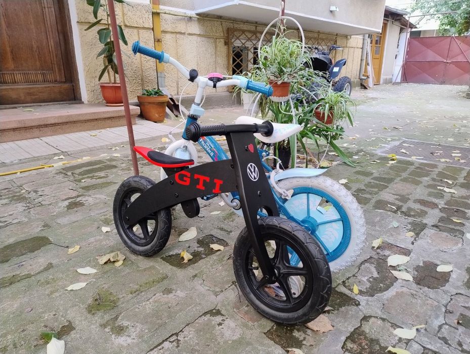 Bicicletă copii 12 inch Disney Frozen 2 (Regatul de Gheață) + roți ajutătoare