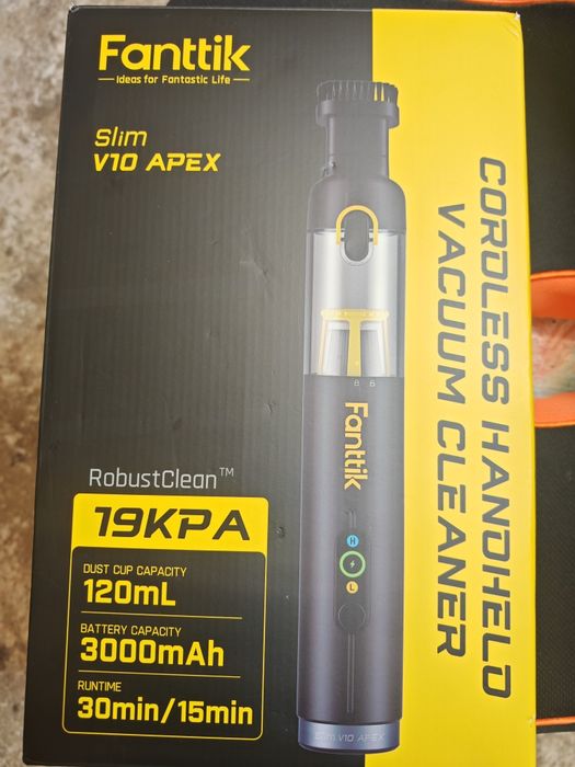 Fanttik Slim V10 Apex – безжична 4-в-1 мини прахосмукачка