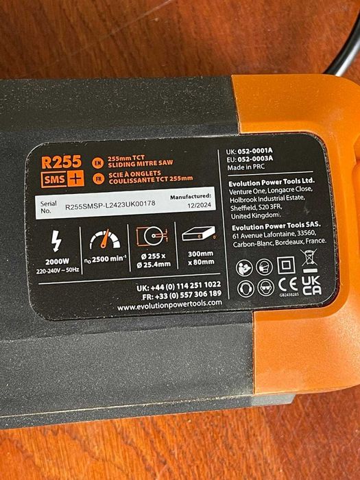 Fierastrau circular stationar multifunctional Evolution R255SMS+ 255mm 2000W