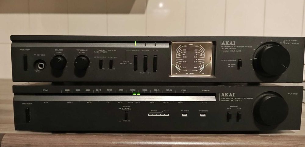 Amplificator Akai AM-U11 și tuner Akai AT-K11 - Set complet vintage!