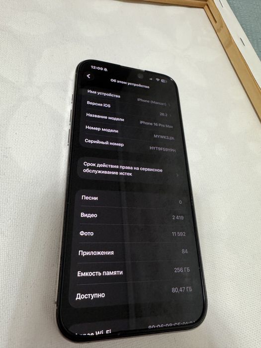 IPhone 16pro max 256гб