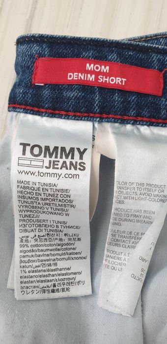 Tommy Hilfiger Mom Denim Jeans Short  31 ОРИГИНАЛ! Дамски Къси Дънкови