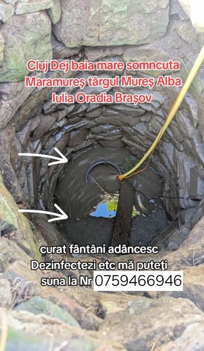 Curatare fantani denisipare