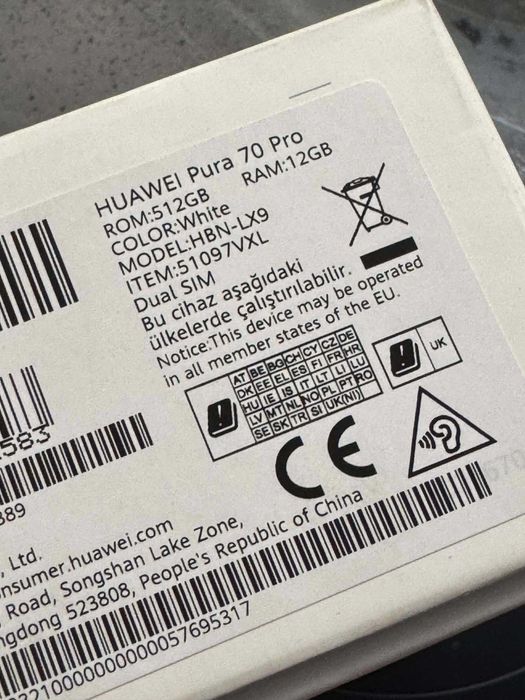 Huawei Pura 70 PRO - FACTURA GARANTIE 24 luni