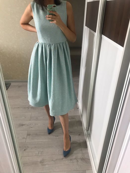 Жаккардовое платье, М