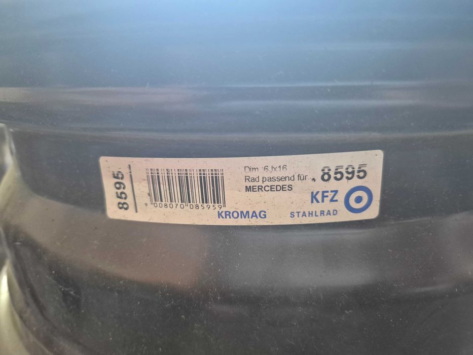 Jante Tabla 5x112 16'' 6J ET 46 66.6 Dedicate Mercedes A-Class B-Class