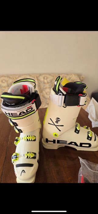 Нови ски обувки Head Raptor B3 RD Boot WHITE, NEON GREEN  Size-260/265cm UNISEX