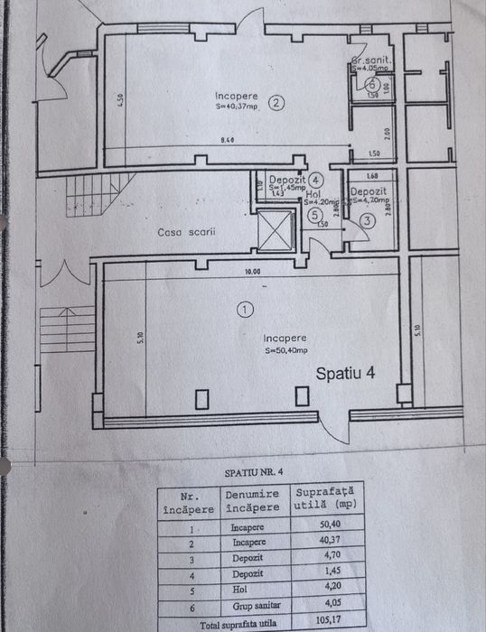 Vand spatiu comercial la parter, Racadau, 105m2