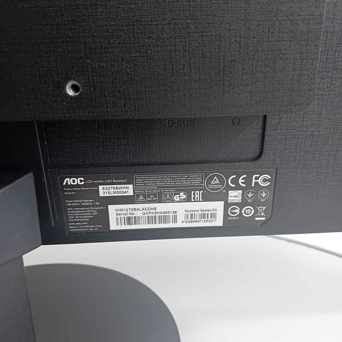 Monitor AOC E2270S (ag49 Esplanada b.8144.2) Garantie 2 Ani