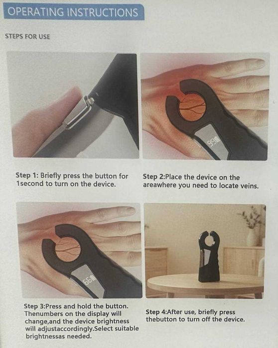 Qon tomir aniqlovchi (Vein Finder) – yangi holatda