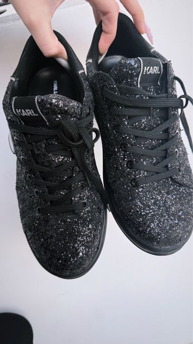 Karl lagerfeld kapri black glitter