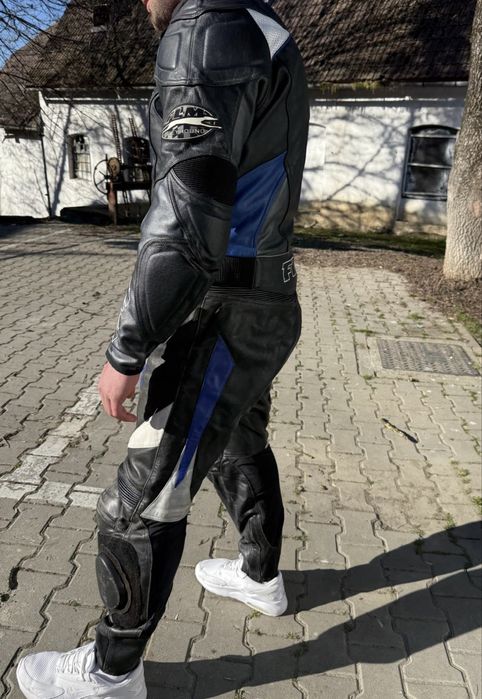 Geacă si pantaloni moto piele FLM