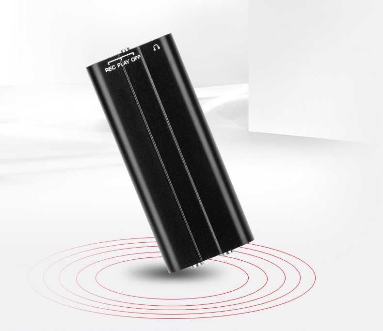 Мини подслушвател, аудио записващо устройство скрит звукозапис 50 часа