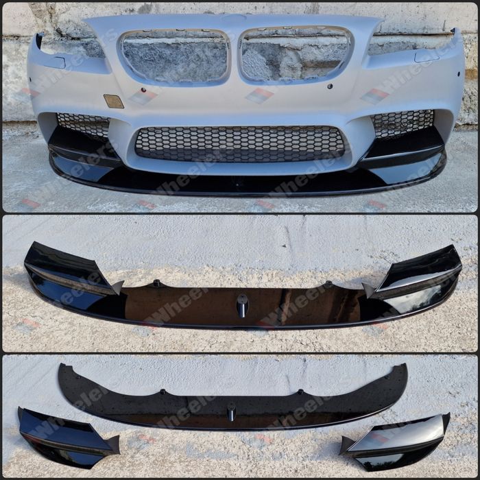 Губа сплиттер BMW F10 на передний бампер БМВ Ф10