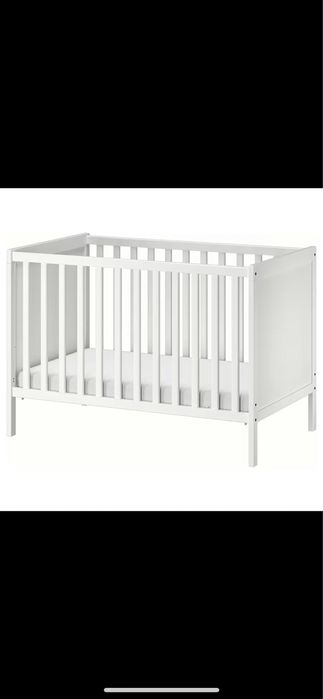 Vand patut bebelus IKEA SUNDVIK 60x120 cm + saltea microfibra cocos