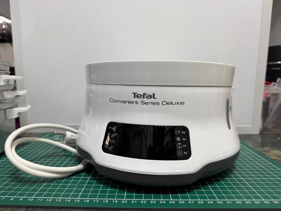 Aparat gătit la aburi Tefal Convenient Series Deluxe –Inox, 3 niveluri