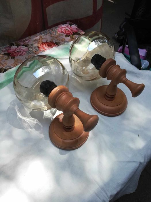 4 броя Дървени аплици