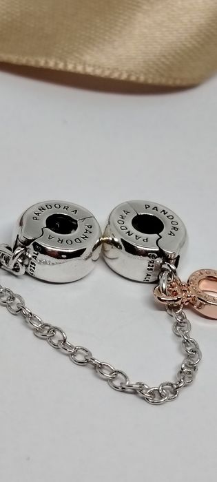 Lanț de siguranță Nou Pandora Crown Silver S925 Ale