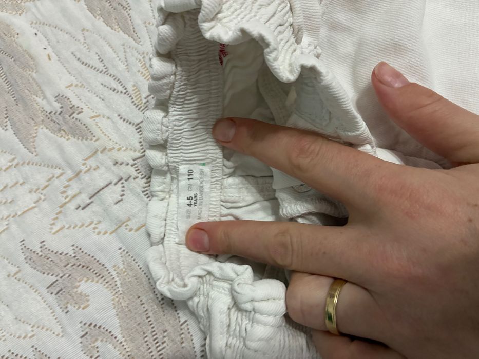 Blugi albi fetițe Zara 110 cm