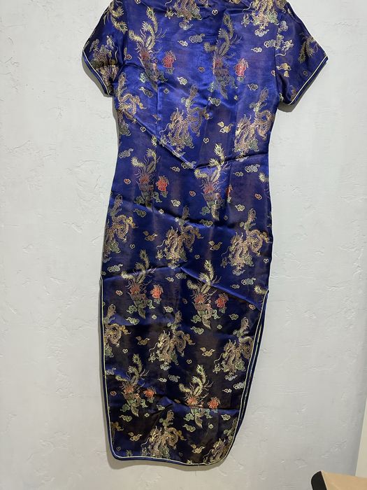 Платье женское синее