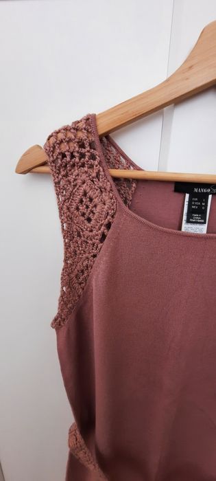 Пепелно розова рокля Mango Suit размер М