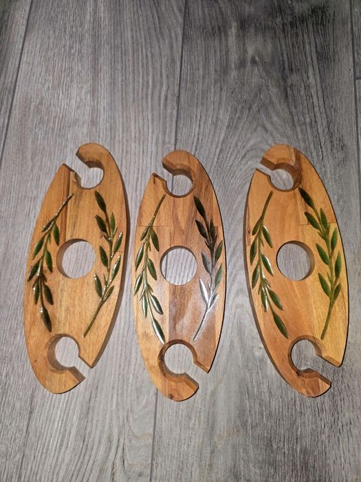 Suport sticla vin și pahare