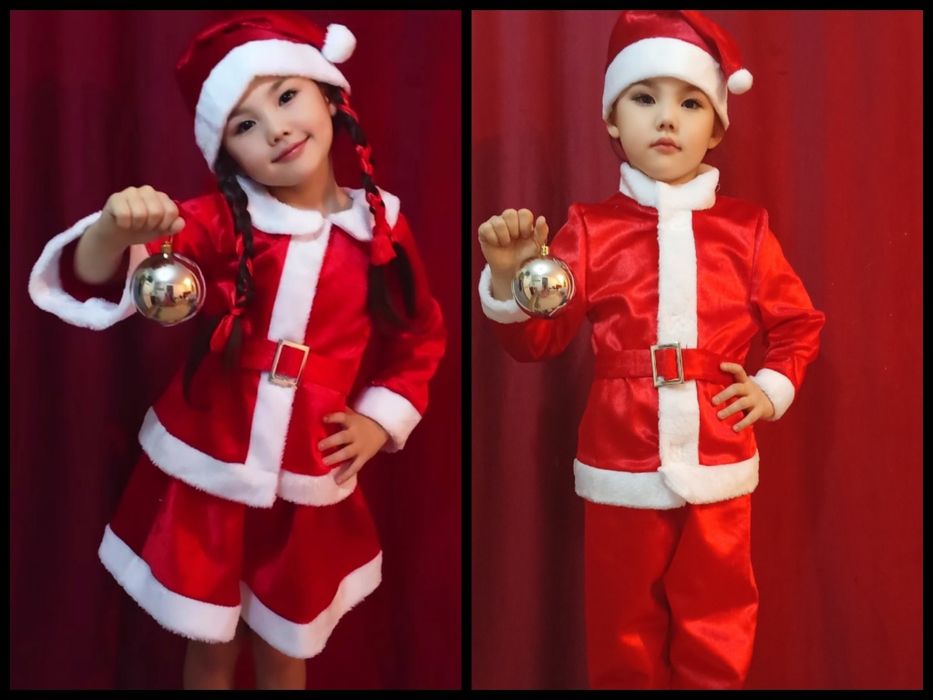 Санта-Клаус мальчик девочка