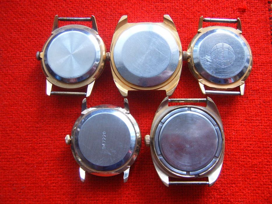 Raketa Ракета мъжки ръчни позлатени часовници СССР