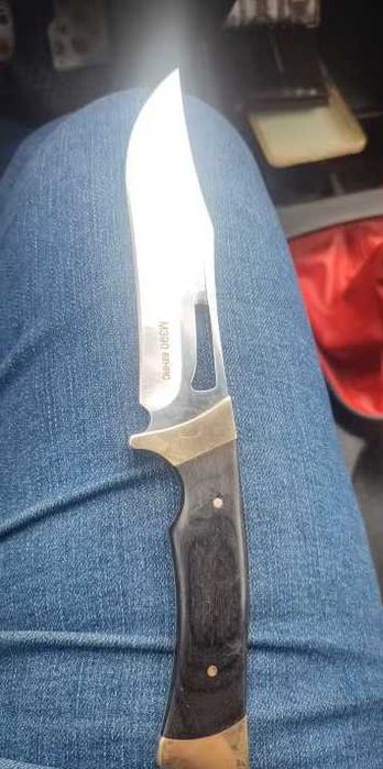 Cutit pakistanez Stainless Steel, Full Tang, teaca piele ECO