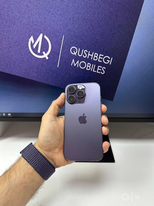 Aybi yo`q top toza iPhone 14 Pro 256GB Purple Karobka dok bor