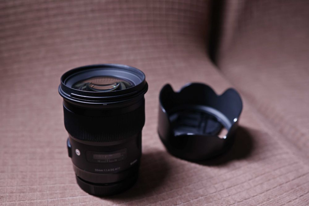Obiectiv Sigma 50 mm f 1.4, montură Canon EF