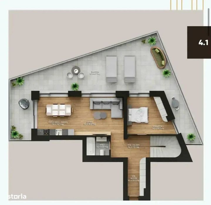 Penthouse vedere piscina+padure! Proprietate construita unica pe piata — fotografia 3