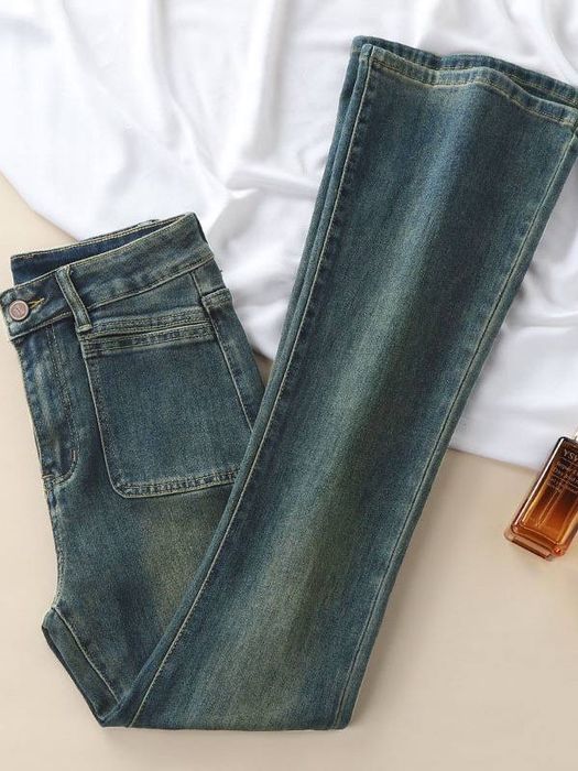 Джинсы на высокой посадке