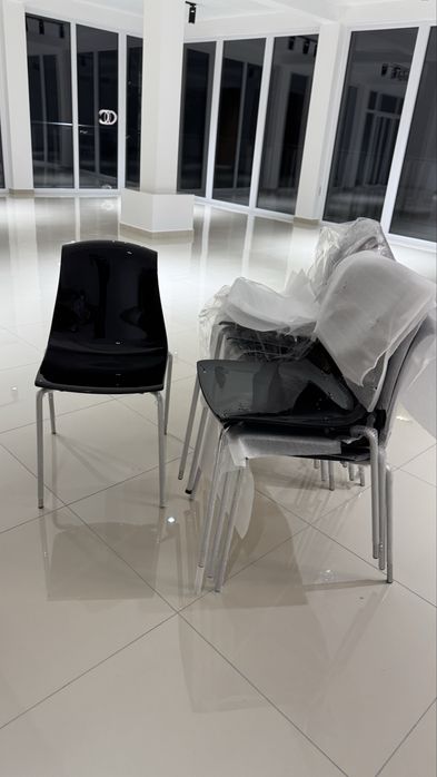 LUX Set scaune moderne design elegant Allegra NOI