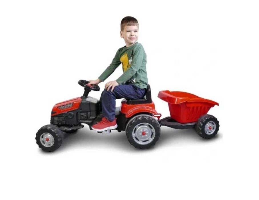 Трактор педальный Pilsan-55x143x55 cм Макс-вес50 кг Доставка бесплатно