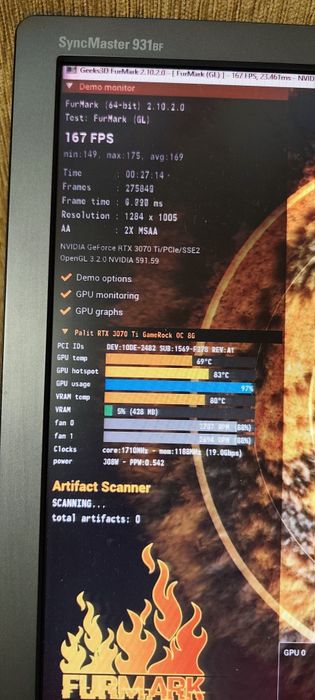 Продавам: Palit RTX 3070 Ti 8gb Gamerock OC