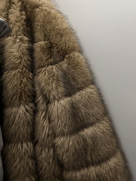 Эко шуба длинная