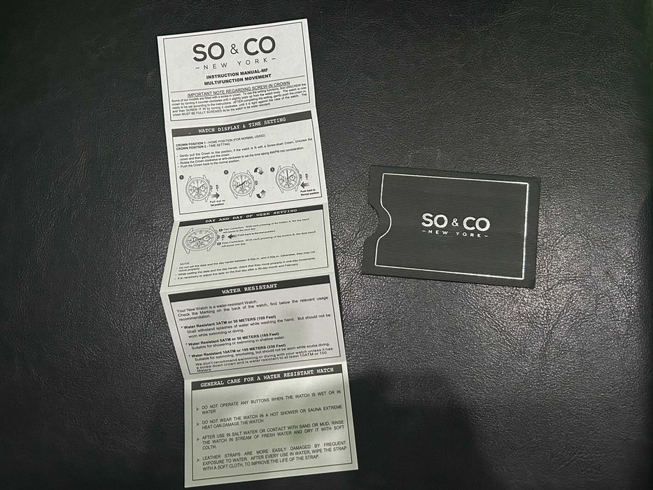 Часовник SO & CO New York