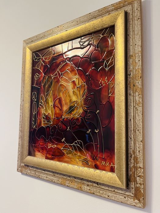 Витражна картина “Цветя”