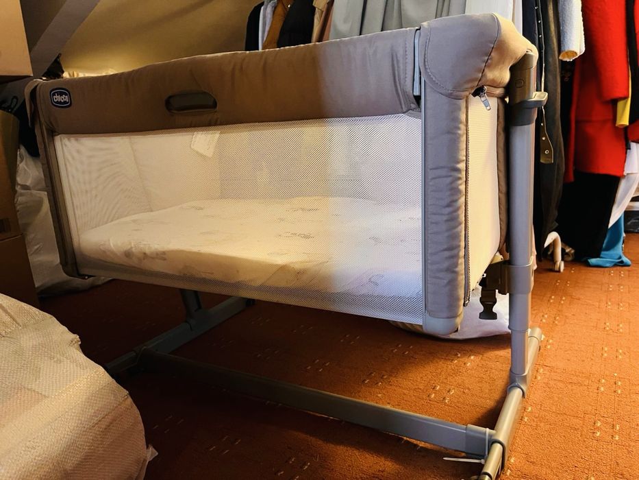 Patut atasabil co-sleeper Chicco Next2me Dream Evo , 0 luni+, bej
