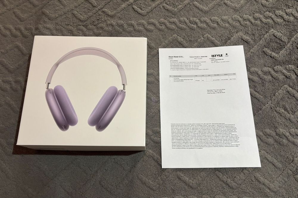 Airpods max + factura