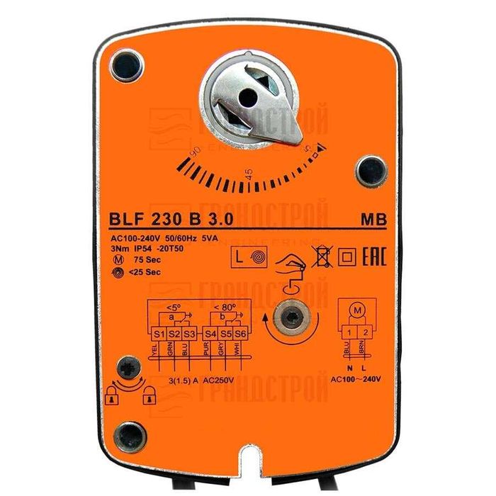 Электропривод BLF 230 B 3.0 для противопожарных клапанов    (NANOTEK)