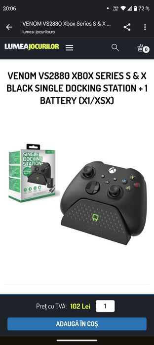 Stație de încărcare Xbox+baterie