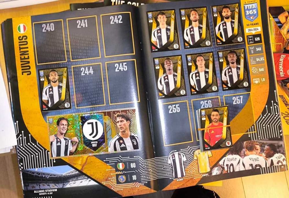 Albume FIFA 365 - 2025(editia 10ani)+125 stickere lipite+75 dubluri