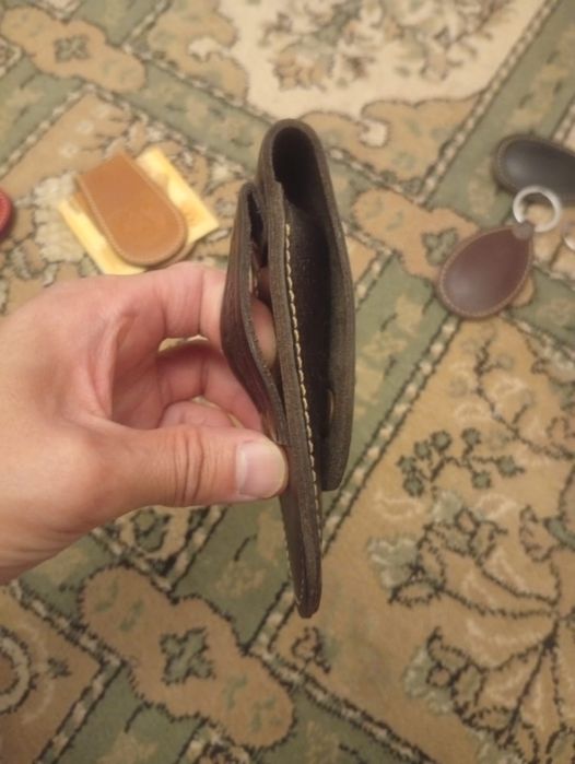 Зажим для денег кожаный