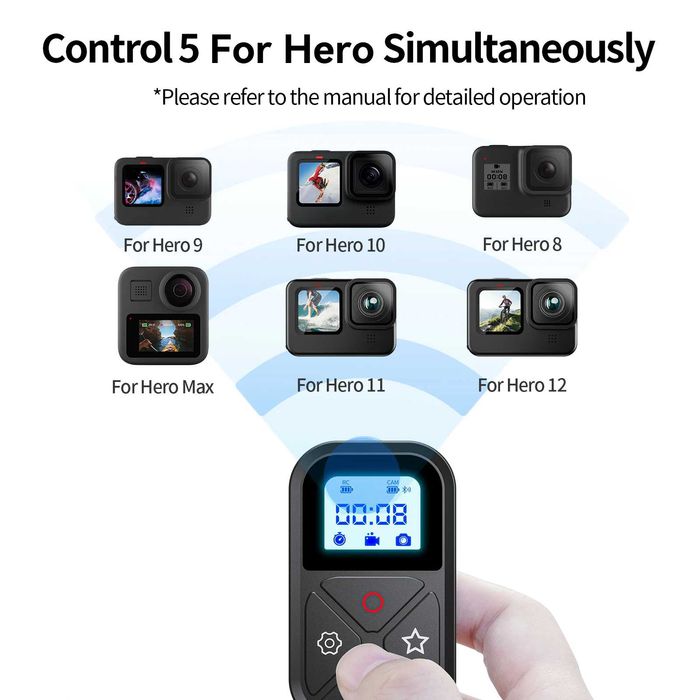 Telecomanda bluetooth Telesin pentru GoPro Hero 13 / 12 / 11 / 10 / 9 / 8 / MAX