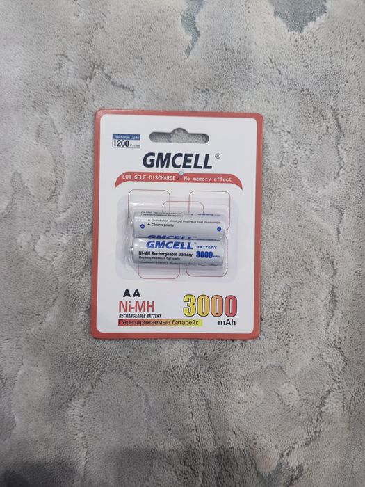 Аккумуляторные батарейки GMCELL 1.2v AA 3000mAh